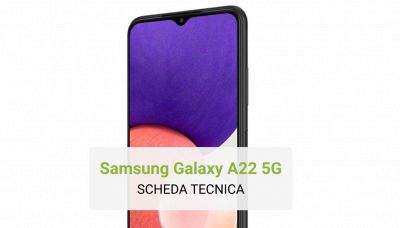 Samsung Galaxy A22 5G - Scheda tecnica