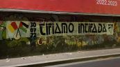 Tifosi Roma, striscione pro Palestina: "Tifiamo intifada" contro l'amichevole in Israele col Tottenham