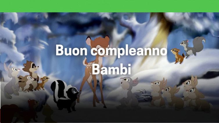 Buon compleanno Bambi