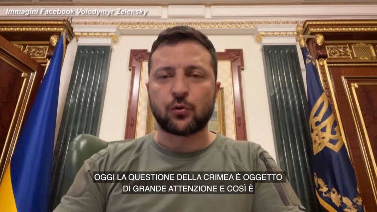 Ucraina, Zelensky: "La guerra finira' con la liberazione della Crimea"