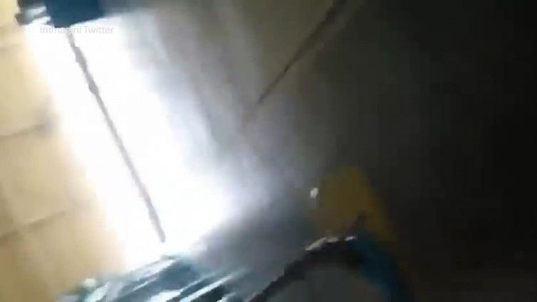 Mezzi militari russi nella centrale di Zaporizhzhia