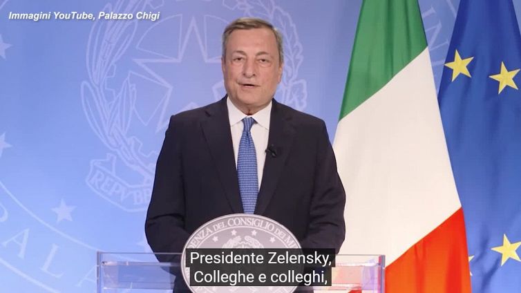 Draghi: "Lotta per Crimea e' parte della lotta per l'Ucraina"