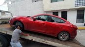 Messico, l'auto dove il giornalista Roman e' stato ucciso a colpi d'arma da fuoco
