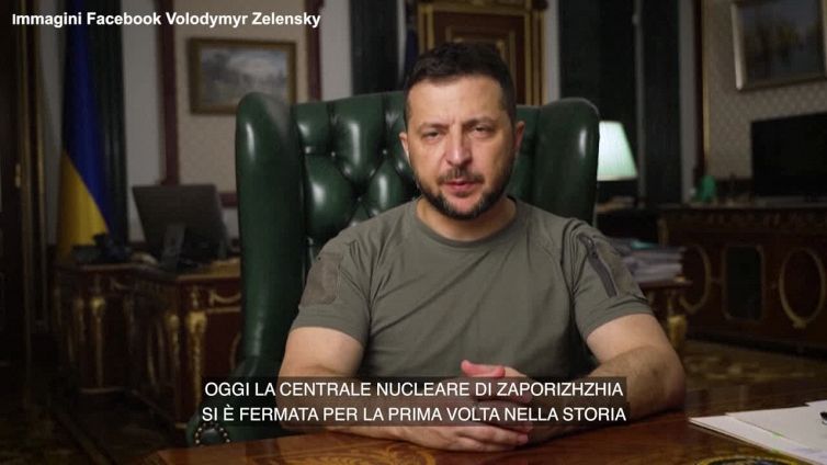Zelensky: "Mosca ha portato l'Europa sull'orlo di un disastro nucleare"