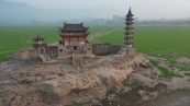 Sito storico emerge dal piu' grande lago d'acqua dolce della Cina