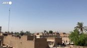 Baghdad deserta durante il coprifuoco imposto dall'esercito