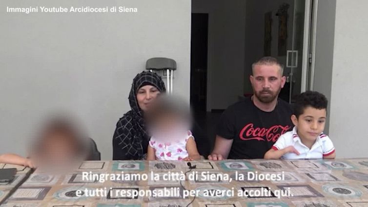 Mustafa va a Budrio per le cure e insieme alla famiglia ringrazia Siena
