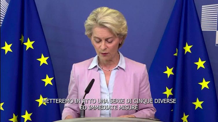 Energia, Von der Leyen: "Cinque misure contro la crisi"