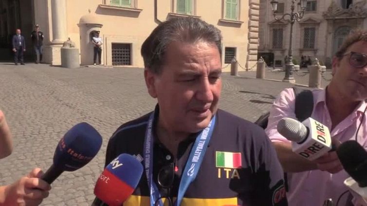 Pallavolo, De Giorgi: "E' sempre un dolce venire al Quirinale"