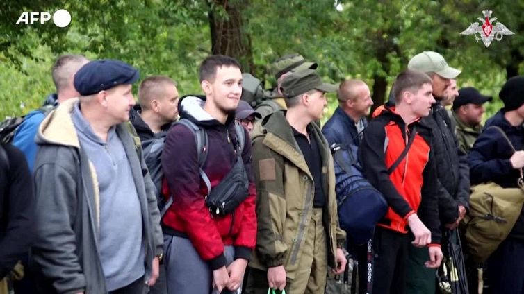 Russia, riservisti in una struttura per l'addestramento