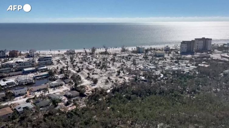 Usa: Florida, le immagini aeree della devastazione dopo il passaggio dell'uragano Ian