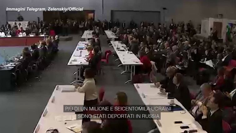 Ucraina: Zelensky intervenendo all'Organizzazione degli Stati americani; "Piu' di 1,6 milioni di ucraini deportati in Russia"