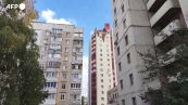 Bombardamenti ucraini danneggiano un edificio nella ciita' russa di Belgorod, al confine con l'Ucraina