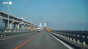 Le condizioni del ponte di Crimea e del traffico a distanza di giorni dall'attacco