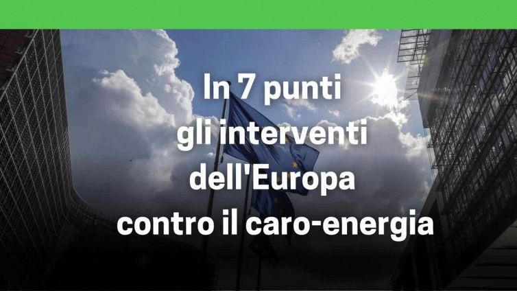 In 7 punti gli interventi dell'Europa contro il caro-energia
