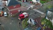 Maltempo in Francia, gravi danni a Conty dopo il passaggio di un tornado
