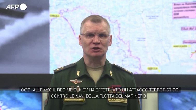 Ucraina, Mosca: "Da Kiev attacco terroristico alla flotta del Mar Nero"