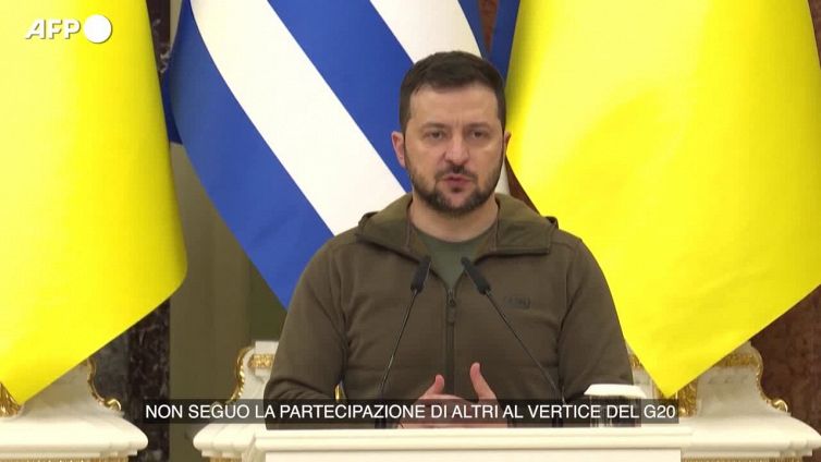 Zelensky: "Non partecipero' al G20 se ci sara' Putin"