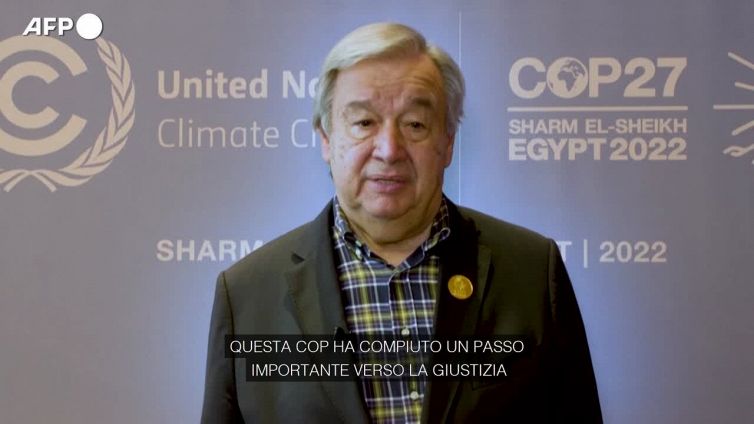 Cop27, Guterres: "Il fondo per 'loss and damage' e' un passo importante"