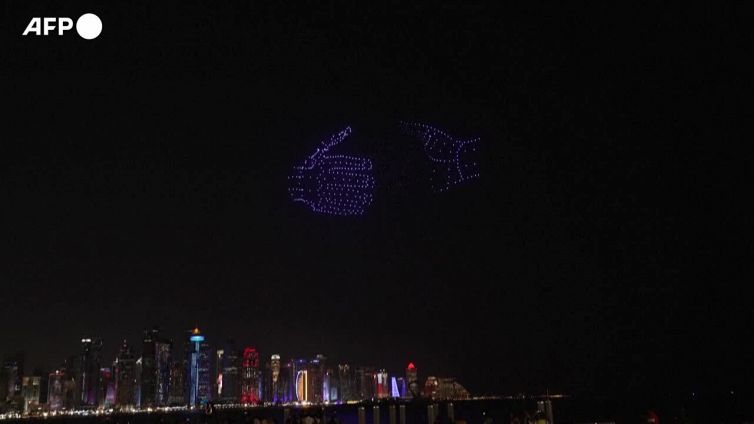 Mondiali, fuochi d'artificio e droni illuminano il cielo di Doha