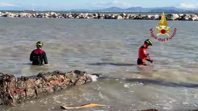 Frana Casamicciola, ricognizione dei sommozzatori nelle acque del porto