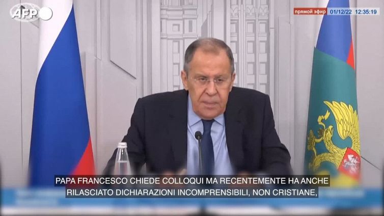 Ucraina, Lavrov: "Dal papa parole non cristiane su buriati e ceceni"