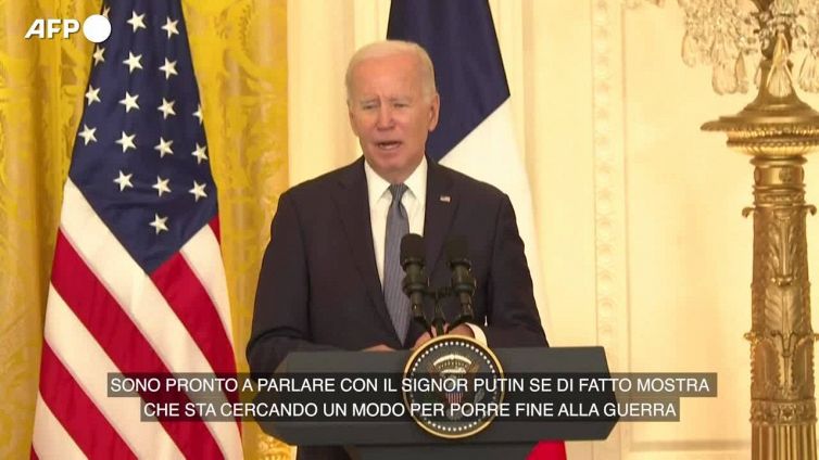 Biden: "Parlo con Putin se dimostra di voler cessare la guerra"