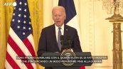 Biden: "Parlo con Putin se dimostra di voler cessare la guerra"