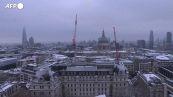 Maltempo a Londra, la citta' si sveglia con la neve