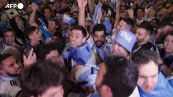 Qatar 2022, Argentina in finale: la gioia dei tifosi
