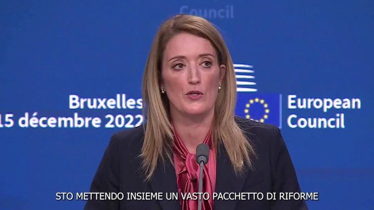 Qatargate, Metsola: "Pacchetto di riforme pronto per il 2023"