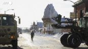 Usa, l'esercito rimuove la neve dalle strade di Buffalo