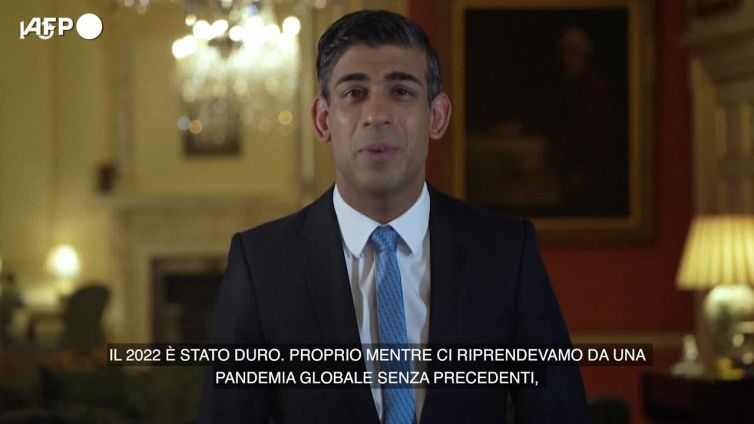 Regno Unito, gli auguri di Capodanno del premier Sunak