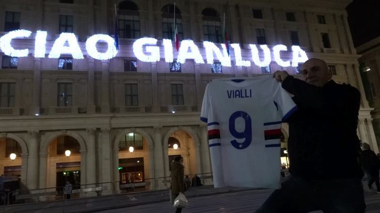 Vialli, l'omaggio della Regione Liguria