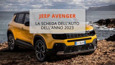 Jeep Avenger, Auto dell'Anno 2023: dimensioni, motore, pneumatici e scheda tecnica