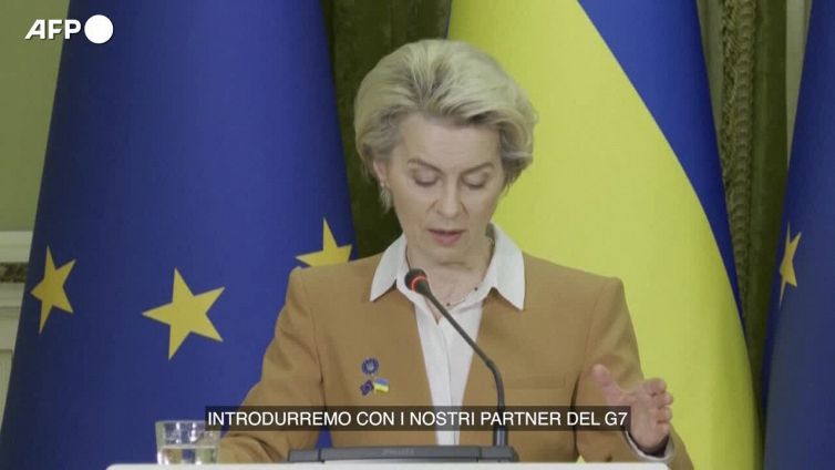 Ucraina, von der Leyen: "Mosca perde 160 milioni al giorno con price cap"