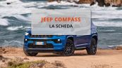 Jeep Compass: dimensioni, motore, pneumatici e scheda tecnica