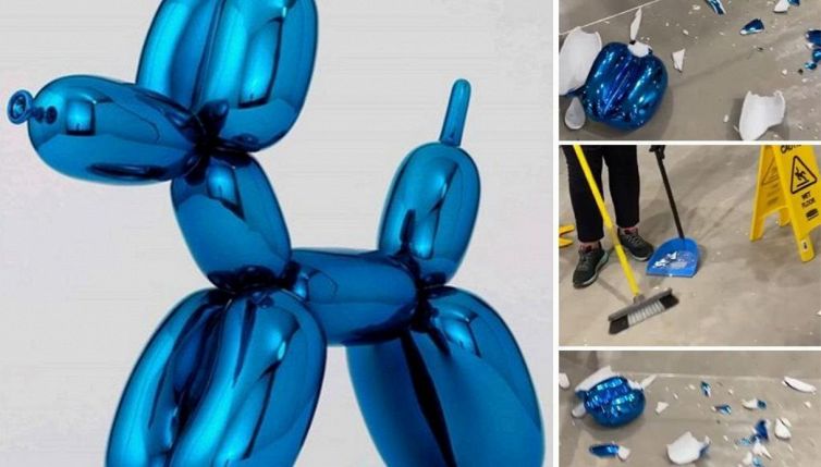 Distrutta l'opera di Jeff Koons: ecco quanto valeva