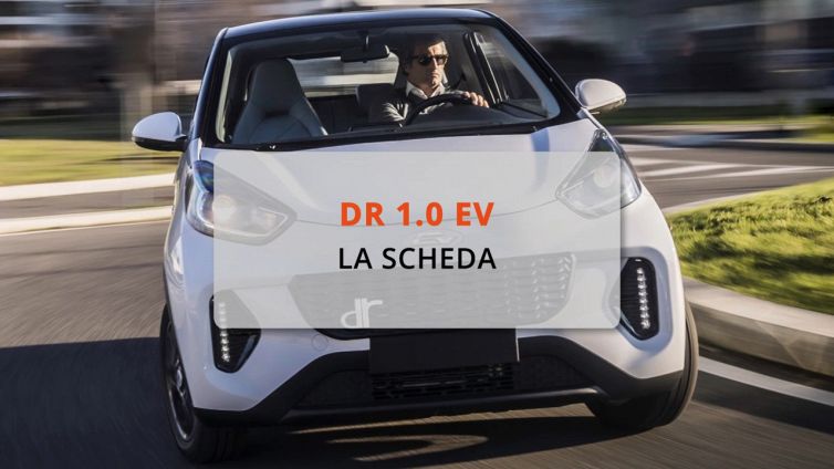 DR 1.0 EV: dimensioni, motore, pneumatici e scheda tecnica