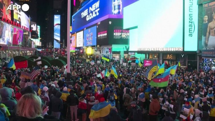 Un anno di guerra, in centinaia in piazza a New York