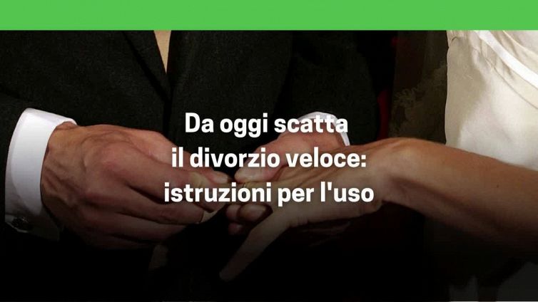 Da oggi scatta il divorzio veloce: istruzioni per l'uso