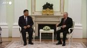 Mosca, al Cremlino l'incontro tra Vladimir Putin e Xi Jinping