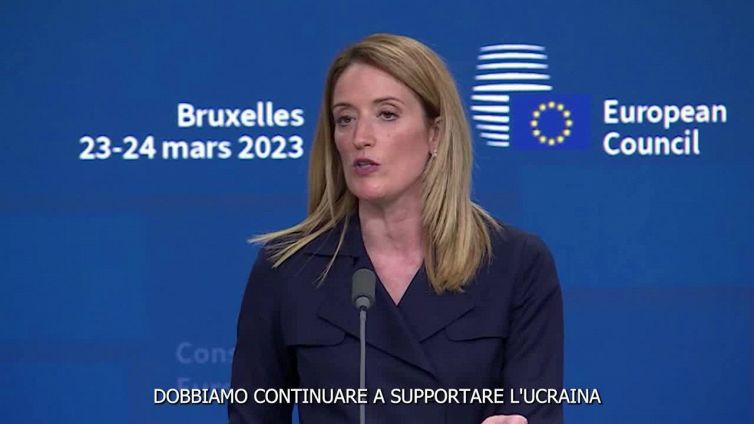 Ucraina, Metsola: "L'Europa stara' sempre dalla parte di una pace giusta"