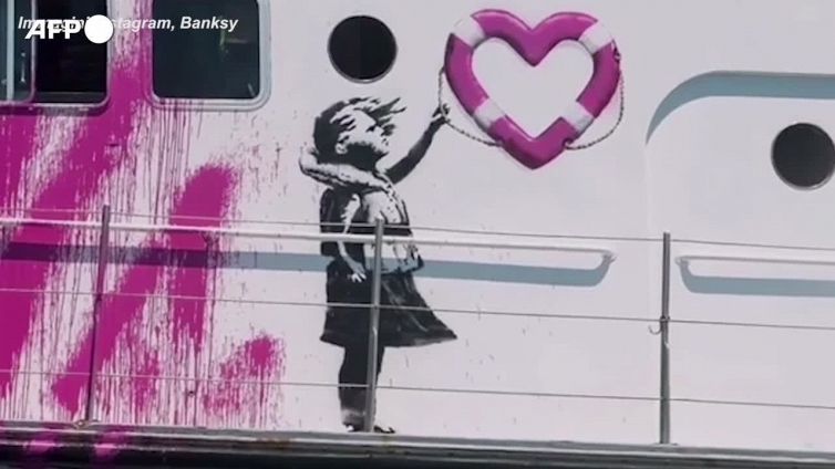 Naufragi e soccorsi, in stato di fermo a Lampedusa la nave di Banksy