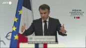 Macron: "La Ue deve continuare ad avere relazioni commerciali con la Cina"