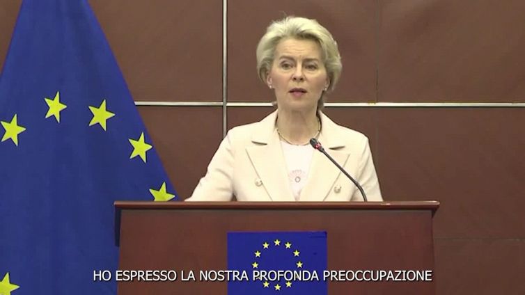 Diritti umani, von der Leyen: "Espressa preoccupazione per la situazione in Cina"