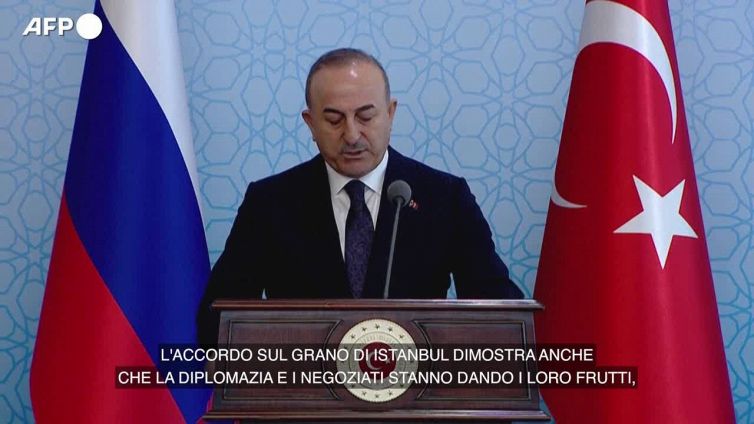Ucraina, Cavusoglu: "L'accordo sul grano dimostra che la diplomazia da' frutti"