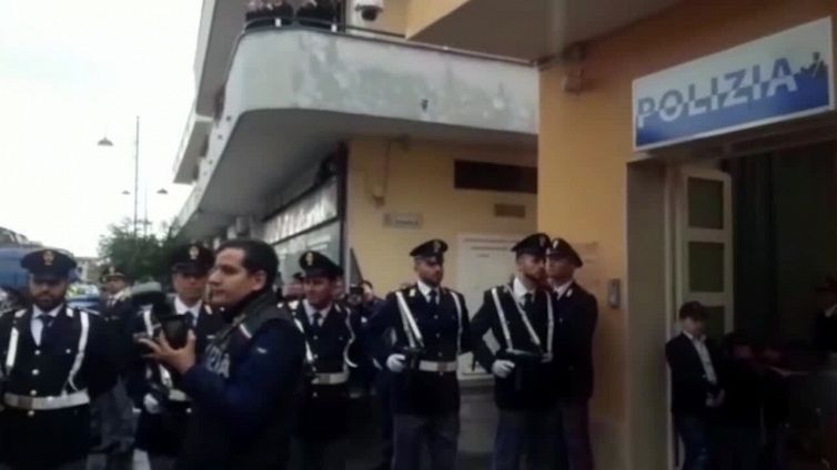 Casal di Principe, Piantedosi all'inaugurazione del nuovo commissariato di polizia