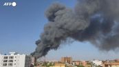 Sudan, fumo nero sopra Khartoum