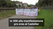 In 300 alla manifestazione per l'orsa Jj4 al Casteller